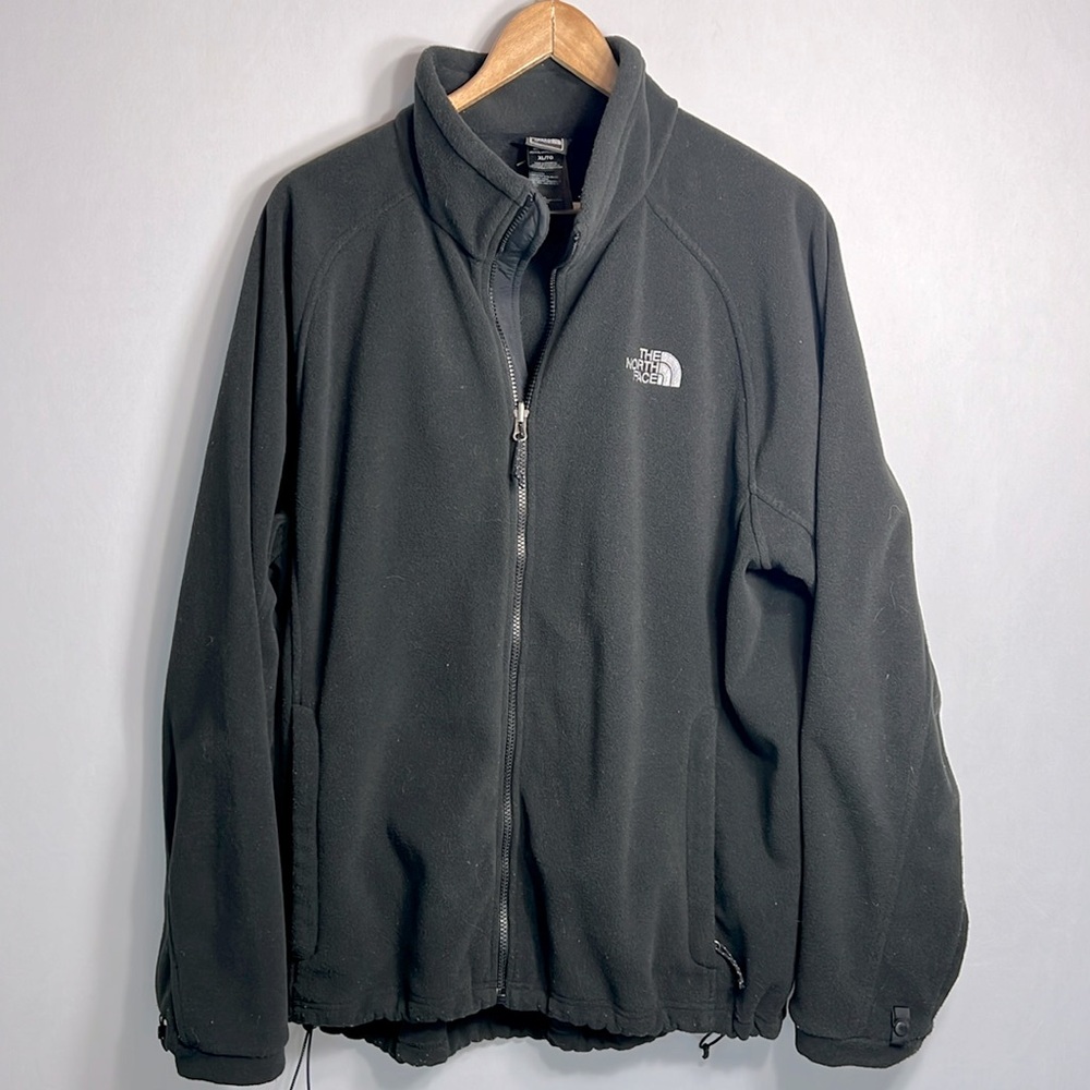 North Face Men's Black Fleece Zippered Jacket size XL